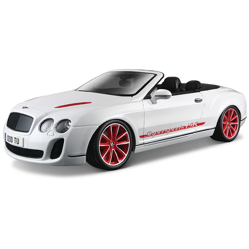 Bburago 1:18 Bentley ISR сплав Ретро модель автомобиля классическая модель автомобиля украшение автомобиля коллекция подарок - Цвет: Белый