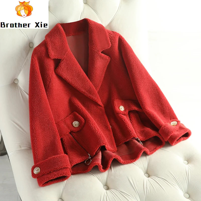 

Fall and Winter 2020 New Granular Fur Coat Female Fur Outer Cover Small Lamb Suede Suede Korean Edition