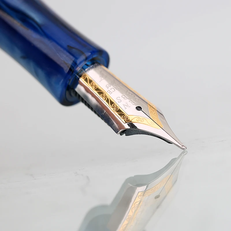 Новинка Moonman PENBBS 456, вакуумная перьевая ручка для наполнения, полимер, прозрачный корпус, Иридиевый тонкий наконечник, 0,5 мм, модный подарочный набор ручек для письма