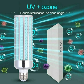 

UV 60W Germicidal Smart Lamp UVC E27 LED Ozone Disinfection Light Bulbs Household Sterilization Ultraviolet Sterilizer Lamp
