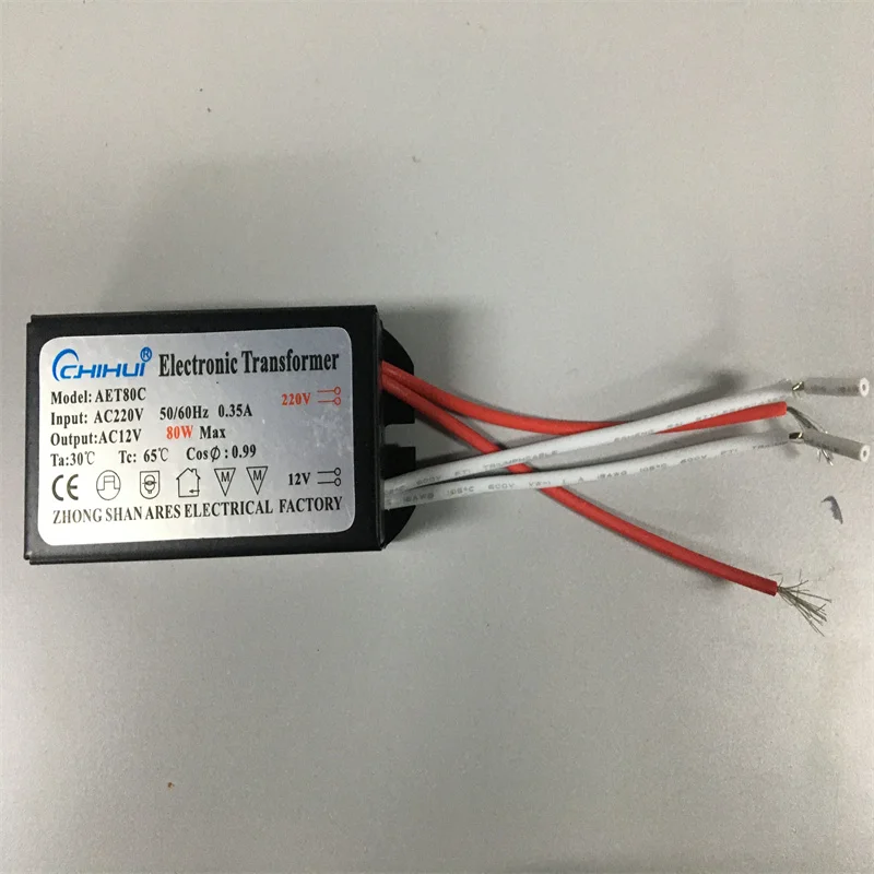 2022 Sufficient Power Electronic Transformer For Halogen Lamp light AC 12V 20W 50W 60W 160W 200W 250W Optional