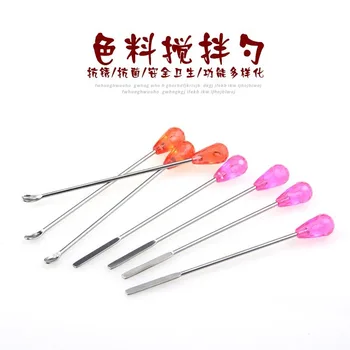 

Korean Semi-permanent Material Munsu Black Powder Spoon Fog Eyebrow Tattoo Pigment Stir Bar Supplies Tool