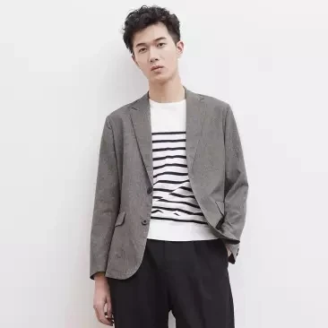  New Xiaomi MITOWNLIFE men City Lightweight Anti-Wrinkle Suit Wedding Prom Suit Slim Fit Tuxedo male