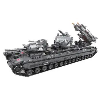 

3663Pcs DIY Small Particle Military Series Building Block Model Puzzle Assemble Toy for 100% Building Block Brands - KV-2 Tank