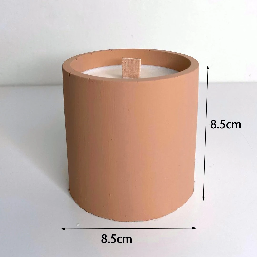 Large Round Concrete Pot Molds Storage Box Cement Molds Garden Planters Pot Pen Holder Silicone Plaster Candle Jar