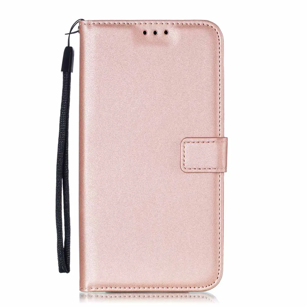 Rose Gold Однотонные Крышка Корпус чехол-бумажник с откидной Чехол для samsung Galaxy J1 J3 J5 J7 J4 J6 плюс J2 Pro G360 G530 A10 A20 A30 A40 A50 сумка - Цвет: Rose Gold