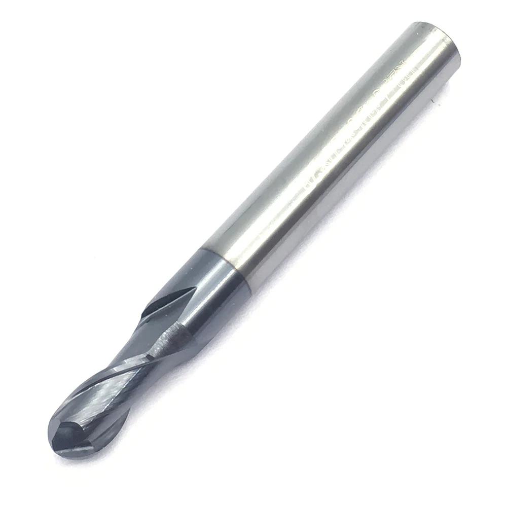 1PC R2.5XD4X50L 2 flute CNC Milling Cutter HRC50 Tungsten Steel Ball Nose End Mill Cutting Tools Solid Carbide Ball Nose