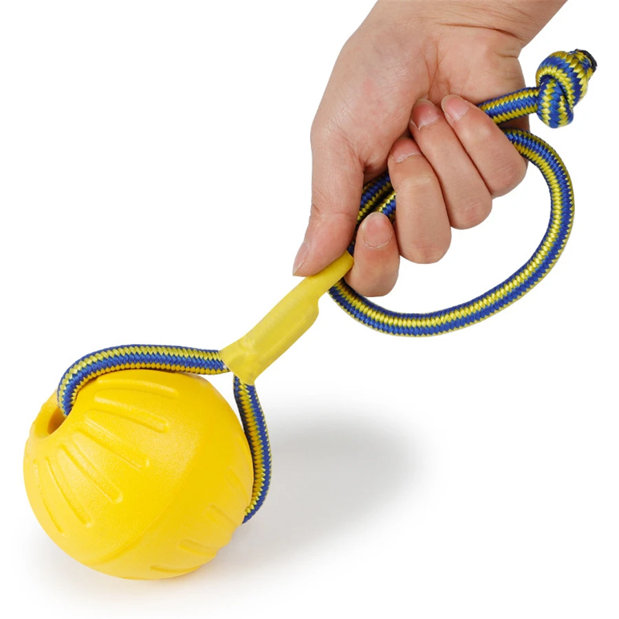 Забавный Pet замок-кольцо Твердые игрушки для щенка с Жевательная для дрессировки CarrierTeeth нерушимая укуса резиновая извлечение игровая веревка мяч для собаки