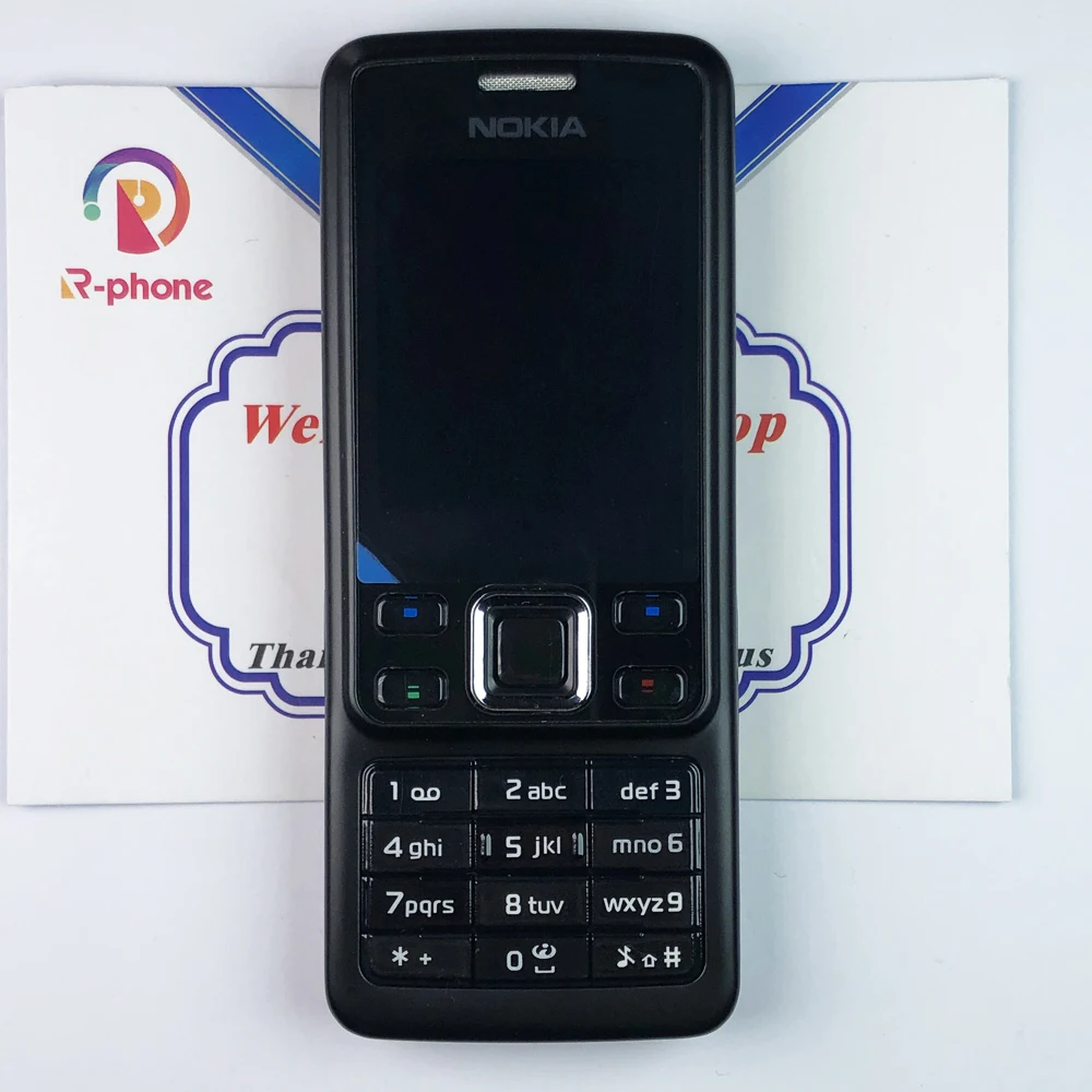 Оригинальный мобильный телефон Nokia 6300 разблокированный черный сотовый и русская