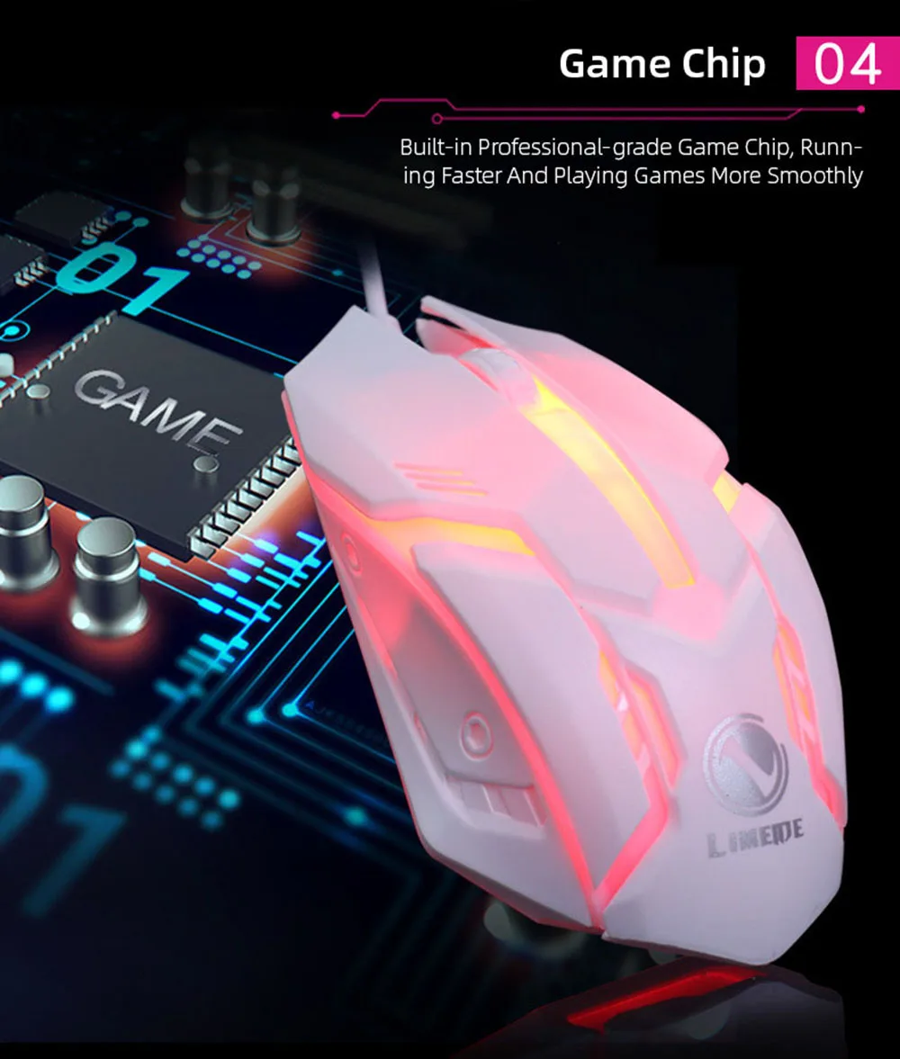 USB Проводная мышь красочный градиентный светодиодный свет 3D роликовый настольный компьютер для ноутбука домашний офис оптическая профессиональная спортивная мышь
