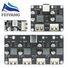 USB QC3.0 DC-DC QC2.0 USB Buck Converter Step Down Módulo de Carregamento 6-32V 9V 12V 24V para Placa de Circuito Rápido Carregador Rápido 5V