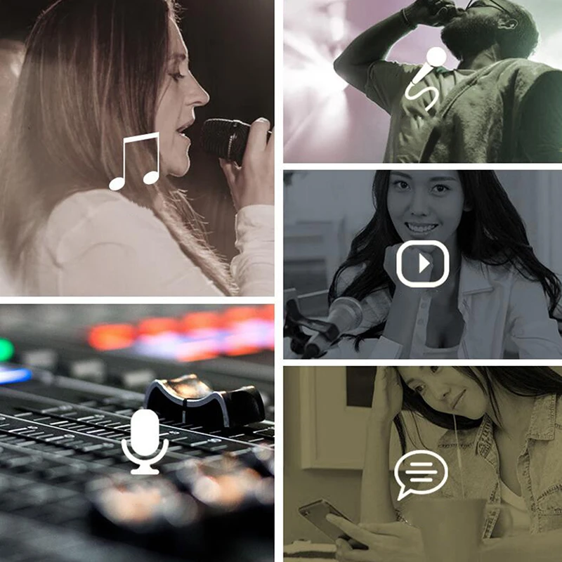 BM800 Audio Vocal Studio Mic Condenser Microphone Kit Arm Stand Mount for KTV Studio Condenser Radio Singing Recording