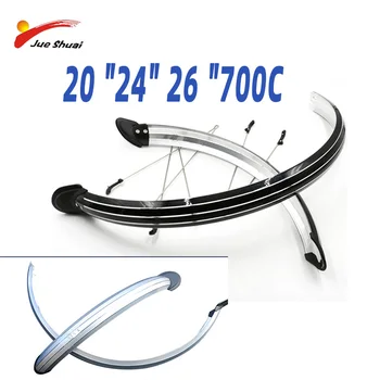 

20'' 24'' 26'' 700C Bicycle Mudguard Set Long Fender Bike Accessories Full Cover Plastic Bike Wings Bycicle Accessories parts