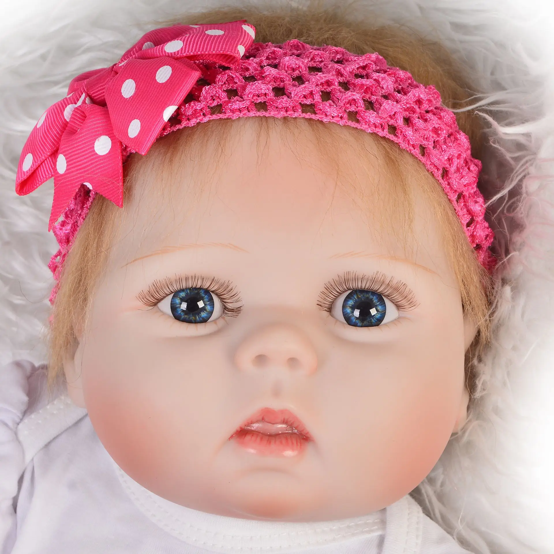  Keiumi 57cm Reborn Baby Doll Reborn Baby Cute Model Infant All Silica Gel Children Doll