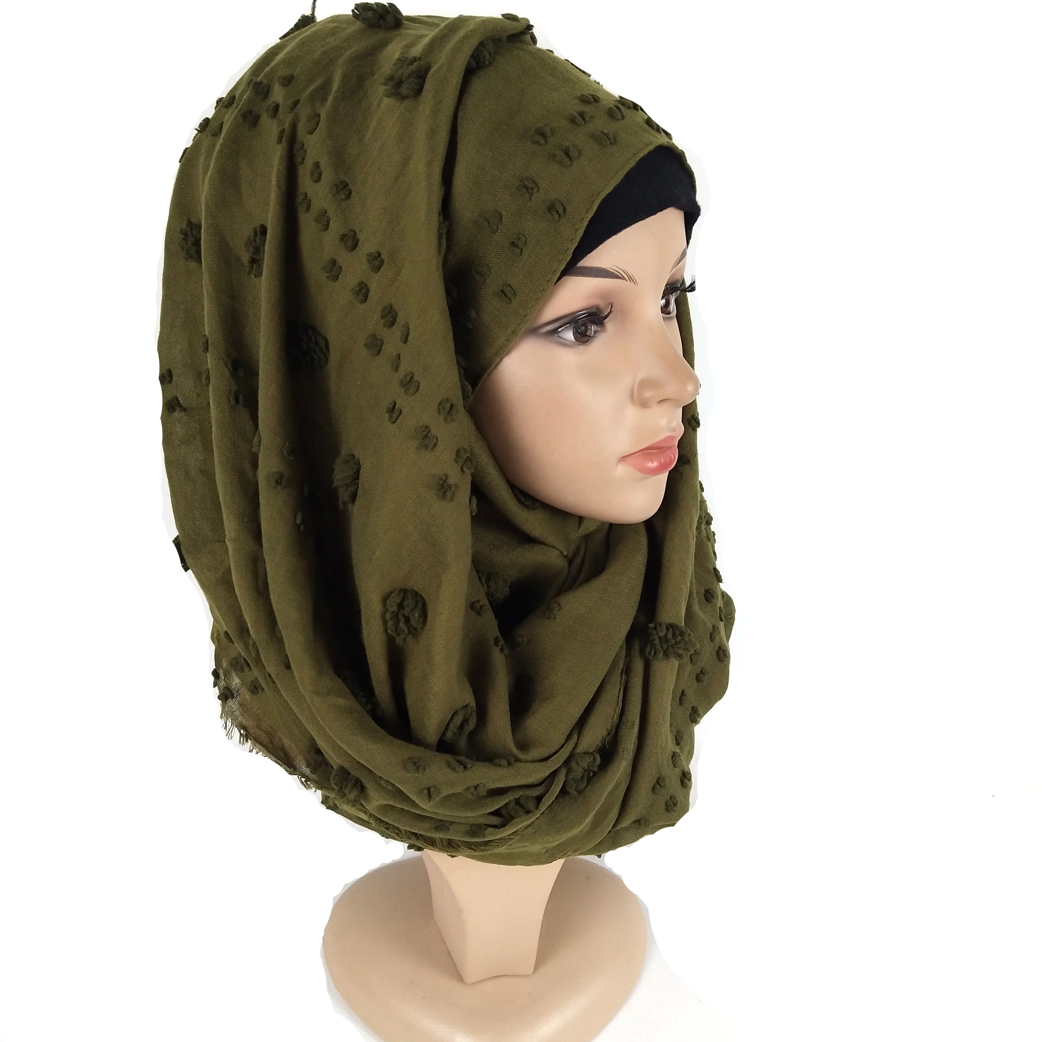 F2 10 шт. морщин хиджаб шарф пузырьковый хлопок вискоза шарф морщинка Обычная шаль мусульманский головной хиджаб шарф бандана