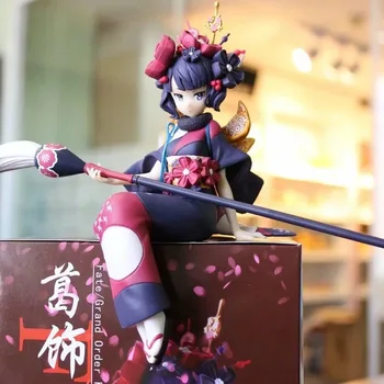 

Anime 18cm Fate / Grand Order Katsushika Hokusai Sexy Girl Noodle Cord Clip and PVC Action Figure Collectible Model Toys Gift