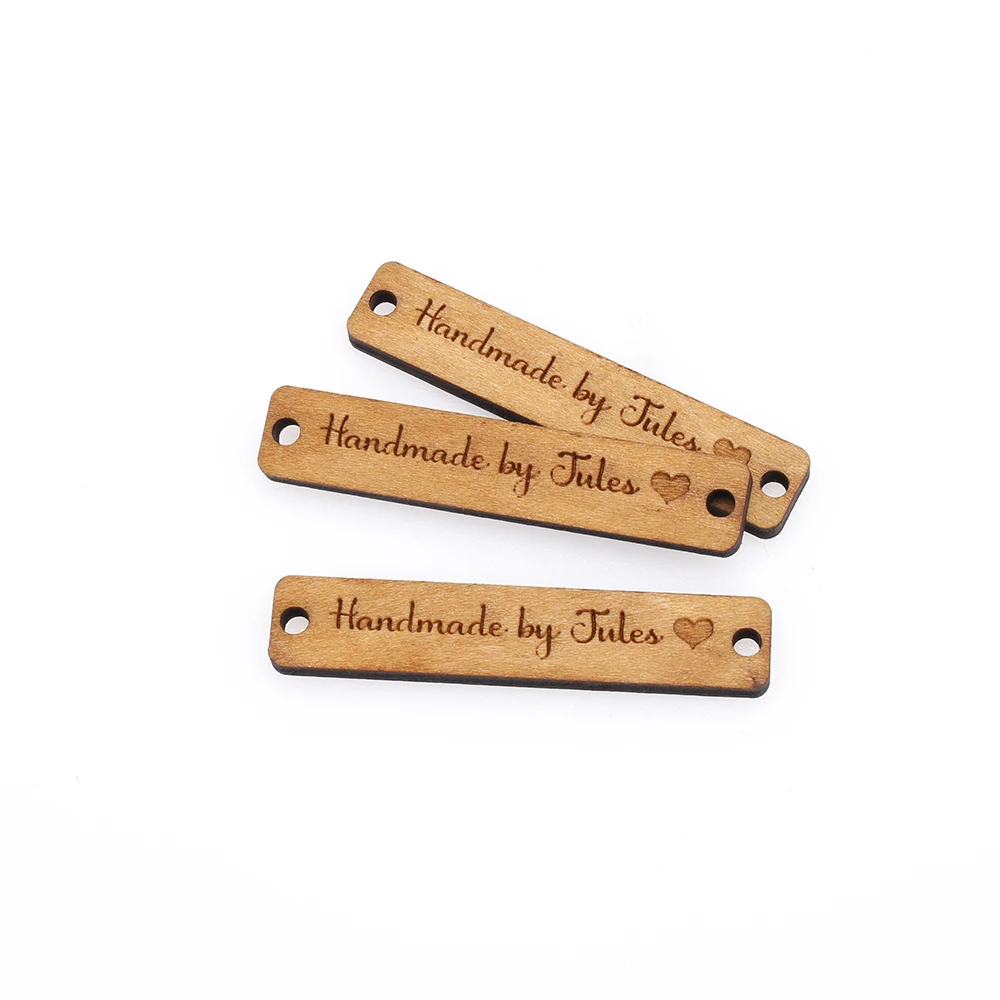 

Wooden labels, Square wooden label, knit labels, personalized labels, custom engraving labels, Business Name (WD3183)