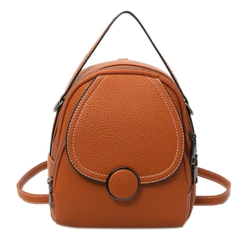 

Fashion Ladies Leather Backpack Mini Soft Multifunctional Small Backpack Ladies Shoulder Bag Women Wallet