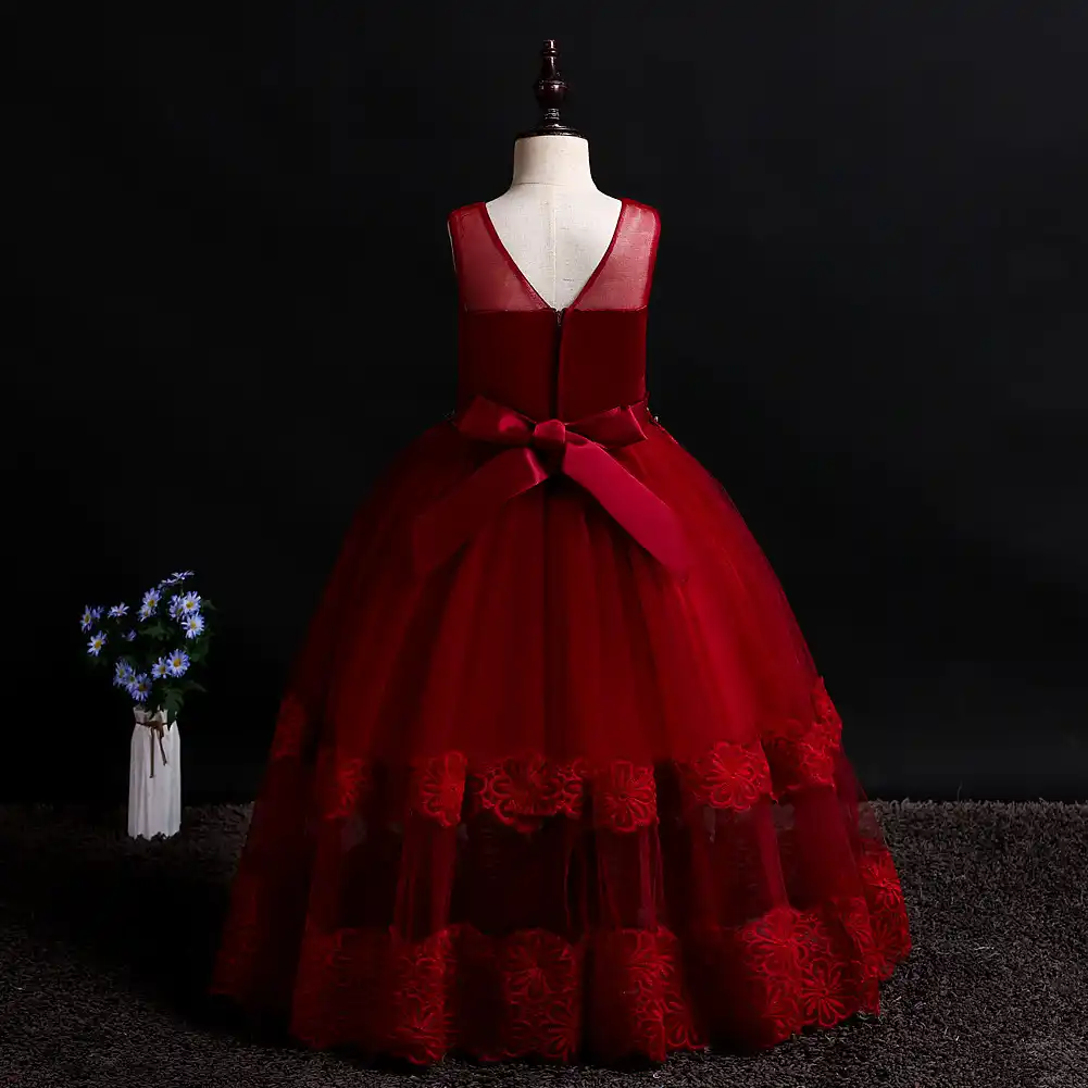 christmas red bridesmaid dresses