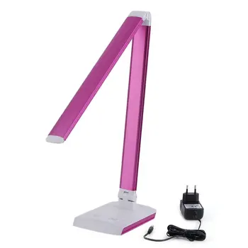 

10W LED Deak Lamp Students Office Adjustable Foldable Light Touch Light EU Plug Eye Protecting White/Pink/Blue/Black