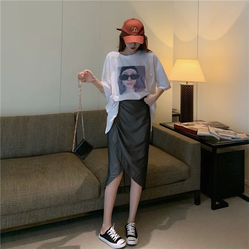 Повседневный комплект из двух предметов модная футболка в стиле знаменитостей