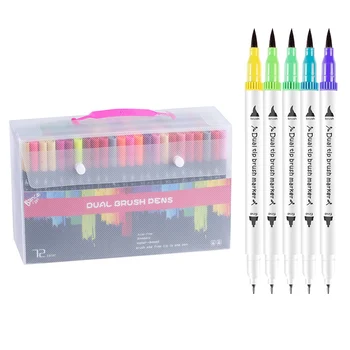 

12/24/36/48/72/100 Color Fine Line Pen Colour Pen Set Draw Mangas Anime Stationery 12/24/36/48/80 Color Graphic Design