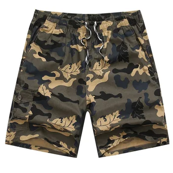 

2019 Youth Men Camouflage Beach Five Points Pants Trend Multi-bag Straight Cylinder Shorts Leisure Middle Pants Male