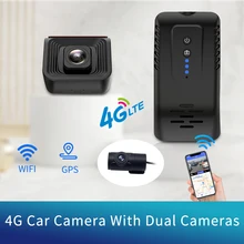 Camlive 4G سيارة كاميرا مع كاميرات مزدوجة لايف فيديو لتحديد المواقع تتبع واي فاي عن بعد رصد داش كام مسجل دي في أر المسار الحرة
