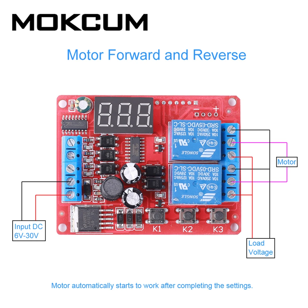 DC 12V 24V 2Bit Delay Relay Module 2-Channel High Level Trigger Switch Controller Motor Driver | Инструменты