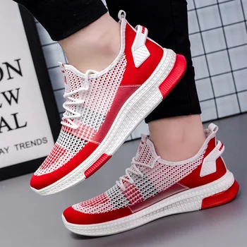 

men Vulcanized shoes Fashion Sneakers Lightweight Men Casual Shoes Breathable Male Footwear Lace Up Walking Shoes 2020