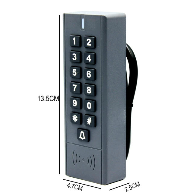 13.56Mhz Access Control System Device Machine 1000 User Wiegand input output Proximity Entry Door IP67 Waterproof 3