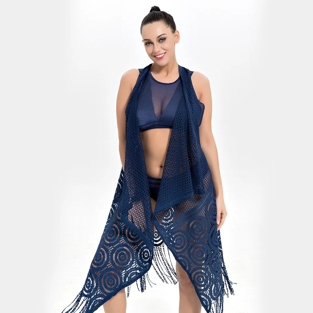 Модная сексуальная симпатичная блузка бикини Чехол Бикини - Цвет: Navy blue