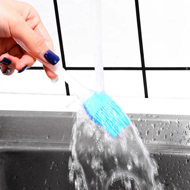 1pcs Cake Baking Barbecue Brush Home DIY Silicone Tools Eco-friendly Bread Oil Cream Cooking Basting Brush Silicon Kitchen Tools