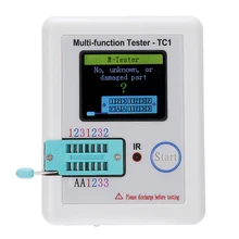 Multi-funcional tft retroiluminação transistor, testador para diodo tríodo capacitor resistor transistor conjunto de componente eletrônico