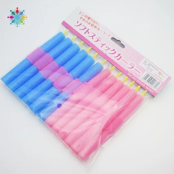 

12pcs Magical Anion Soft Foam Hair Care DIY Hair Style Roller Curler Maker Salon Sponge Hair Styling Tool Bendy Twist Curls Tool