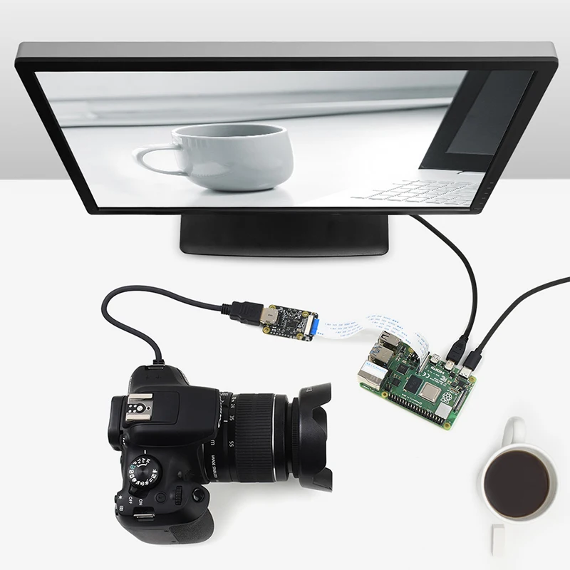Adaptador Hdmi para Csi para Raspberry pi Suporte para Câmera 1080p 30fps 4b 3b Mais 3b Compatível - Imagem 5