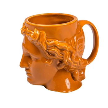 

INS Mug Milk Coffee Cup Multifunction Pen Holder David Sculpture Figurines Home Decoration High Temperature Resistance Ornament