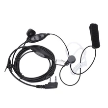 Полностью скрытый акустический трубчатый наушник гарнитура микрофон с пальчиком Ptt для Kenwood Puxing Baofeng Uv-5R Uv-5Ra 888S H777 Rt7 Walkie Talk