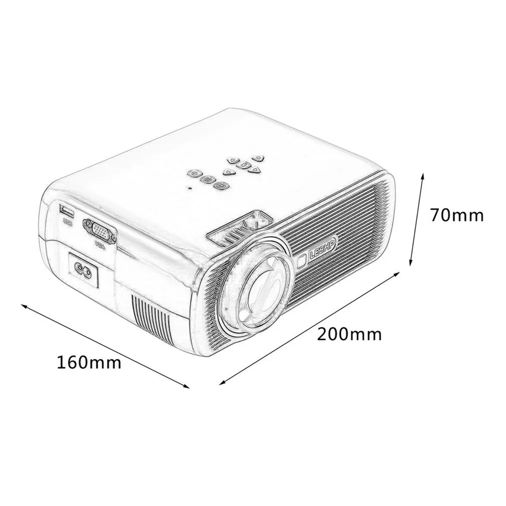 BL-80 мини поддержка проектора HDMI AV USB HD 1080p Видео Медиа плейер для домашнего кинотеатра презентаций и встреч ЕС Plug