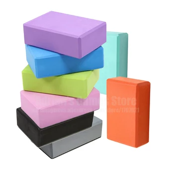 

High Density Yoga Blocks EVA Yogic Block Fitness At Home Plank Brick 23*15*7.5cm