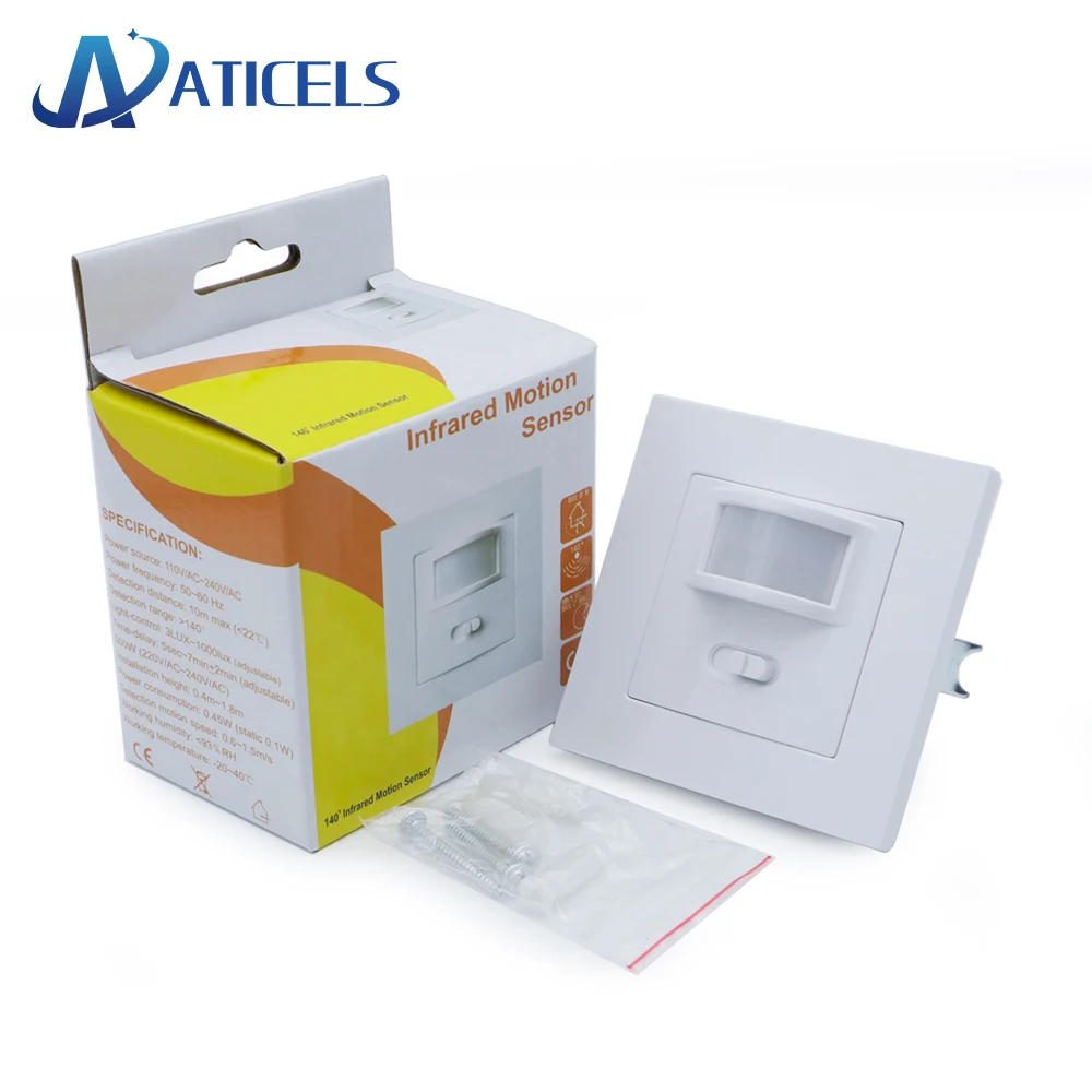 

110V 220V PIR Infrared Motion Sensor Light Switch ON/OFF Automatic PIR Sensor Switch For LED Strip Light Lamp Bulb