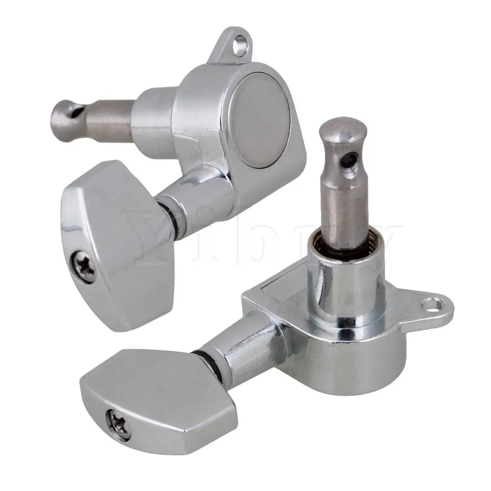 Yibuy 6 шт. хром Inline 6R Колки для электрогитары