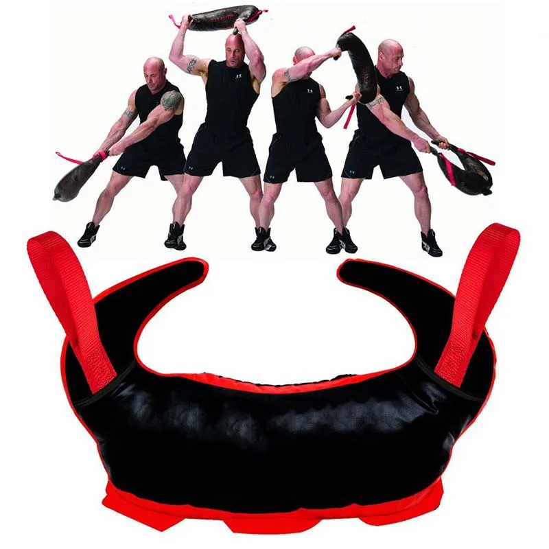 Bulgarian Power Bag 5-20KG Fitness Boxing Training Sandbag Empty Weightlifting Judo PU Leather MMA Strength Exercise Punching