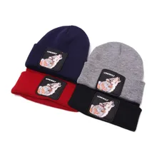 Весенне-Зимние береты, шапка, Модная вязаная шапка унисекс, однотонная, сохраняющая тепло, для прогулок, вязаная шапка, sembroidery cartton touca de inverno