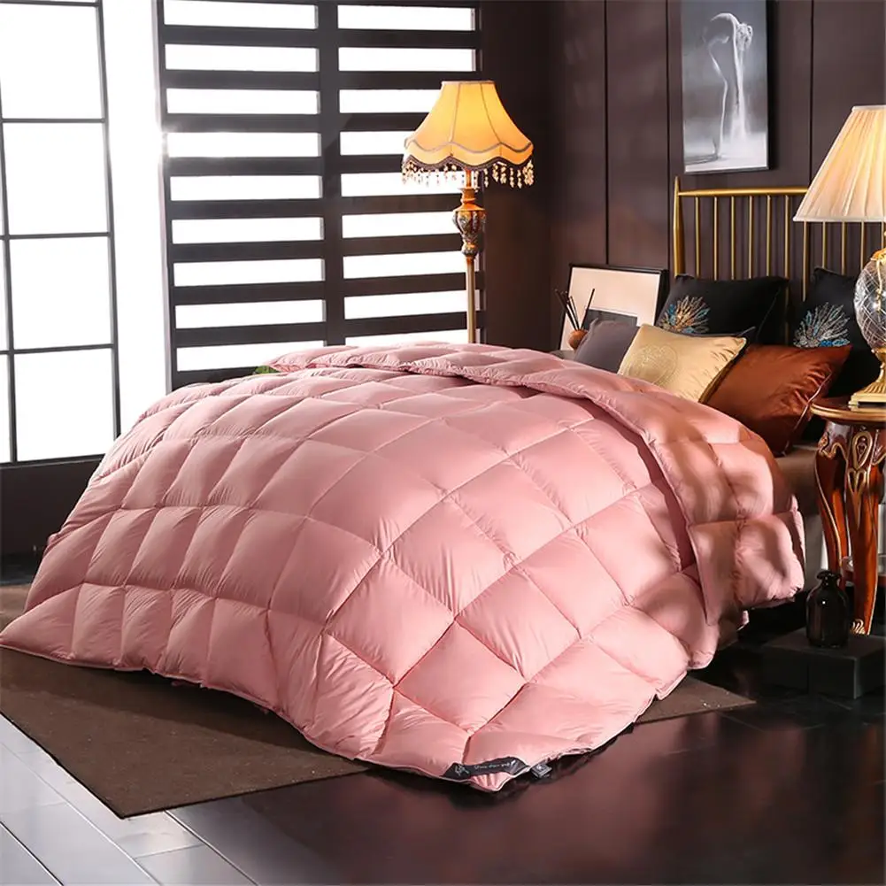 

Queen Goose Down Comforter All Season Duvet Grey Comforter 100% Egyptian Cotton 1200 Thread Count 700+Fill Power(78*90inch)