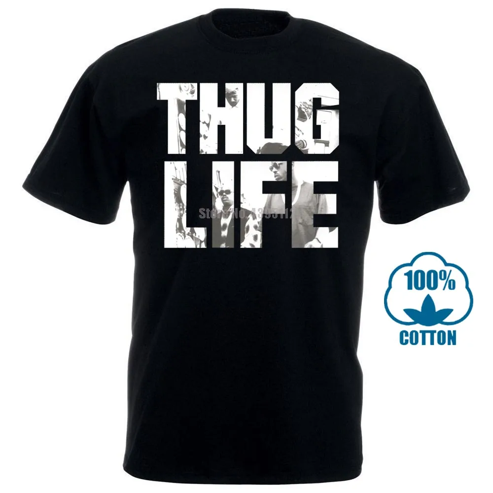 Creative fashion Brand T Shirts Thug Life Tupac Shakur Sakur 2Pac Rap Hip Hop 3D Print Short Sleeve Tees Men'S |