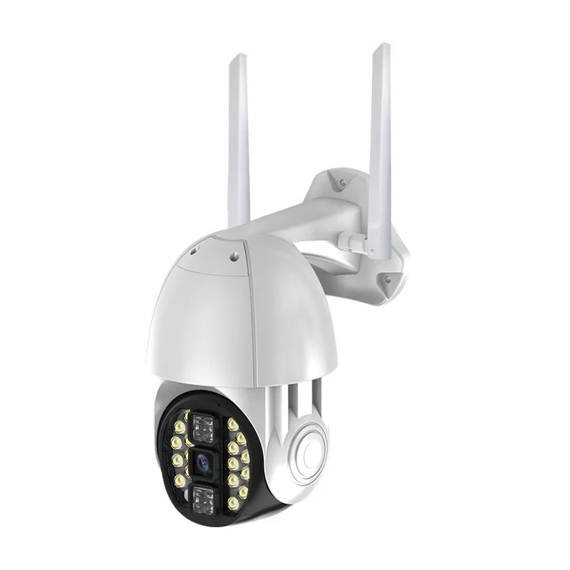 

Safurance Wifi PTZ IP Camera Siren Light 20 LEDs Auto Tracking Cloud Home Security CCTV Camera Digital Speed Dome Camera