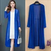 Autumn Summer Women Long Cardigan Ladies Outerwear Female Knitted Sweater Cardigans Long Sleeve Women Loose Coat