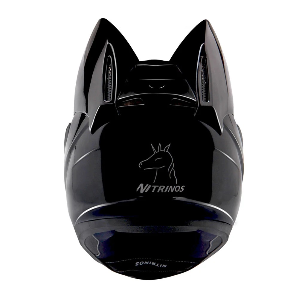 Мотоциклетный шлем NITRINOS черный женский для езды на мотоцикле|black motorcycle helmets|motorcycle