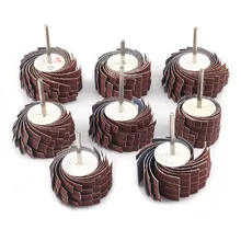 

1pc 80-600 Grit Sanding Flap Wheel Polishing Grinding Accessories Tool Disc For Dremel Rotary Tool